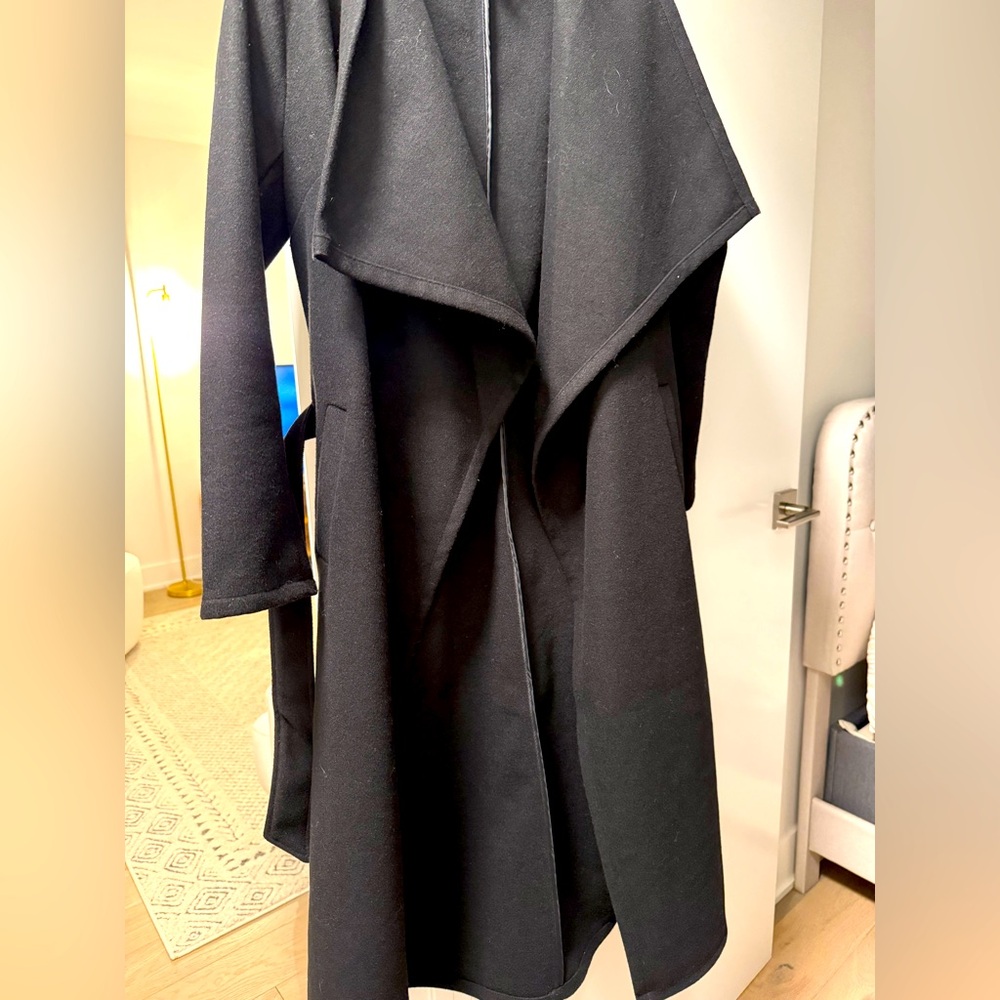 Black wrap coat